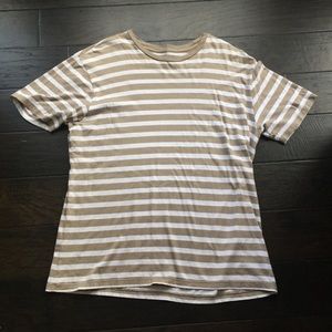 Mens Large Gap Striped T Shirt